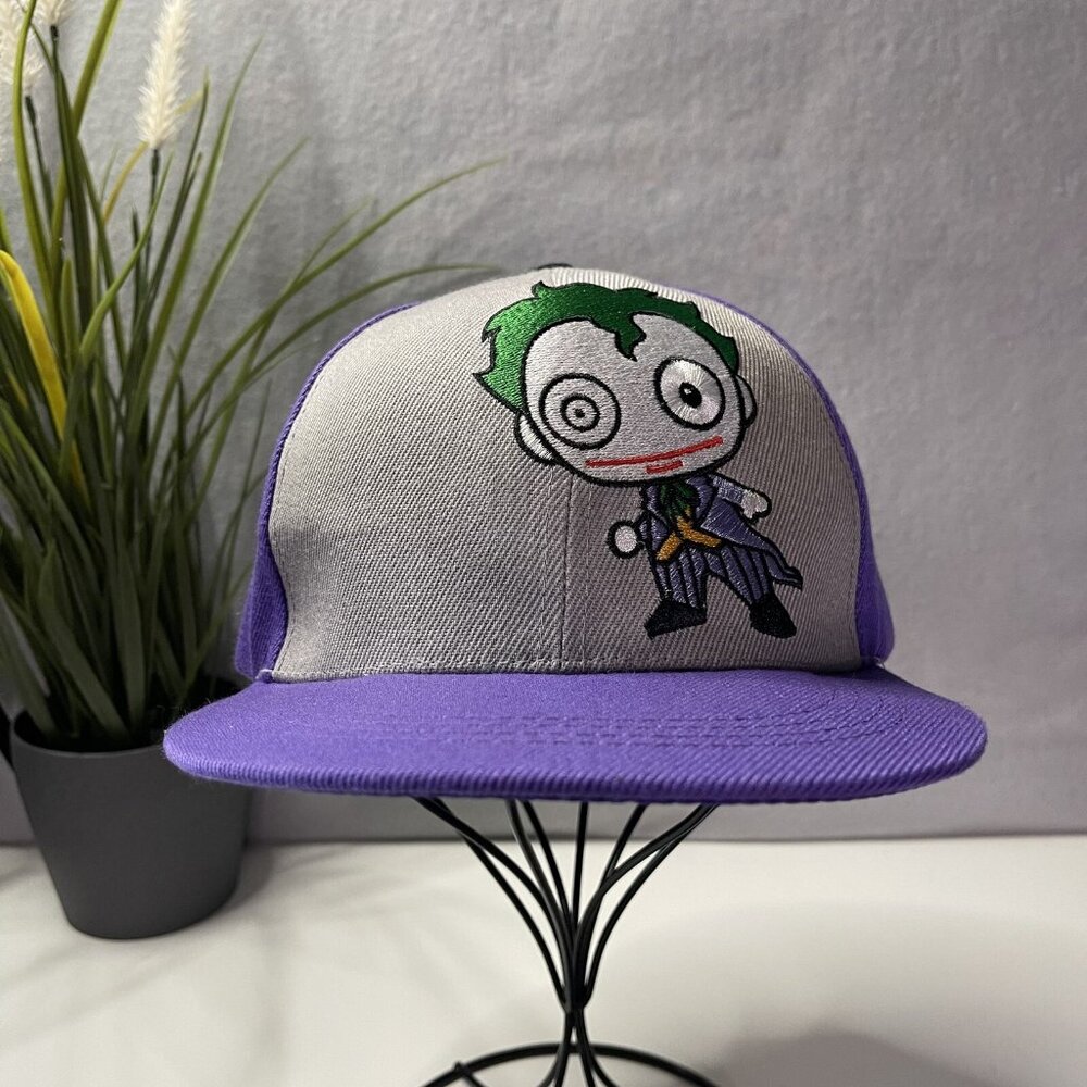 Mini Joker Hat Adult Size Adjustable Strap Six Flags Purple